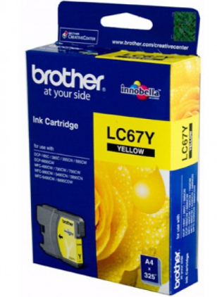 Mực in Brother LC 67 Yellow Ink Cartridge (LC-67Y)