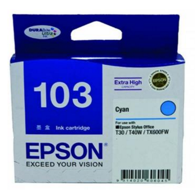 Mực in Epson 103 Cyan Ink Cartridge (T1032)