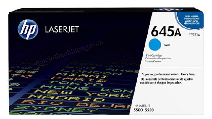 Mực In HP 645A Cyan LaserJet Toner Cartridge C9731A