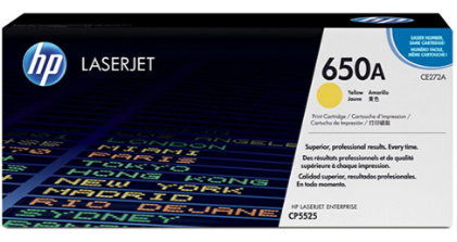 Mực in HP 650A Yellow LaserJet Toner Cartridge (CE272A)
